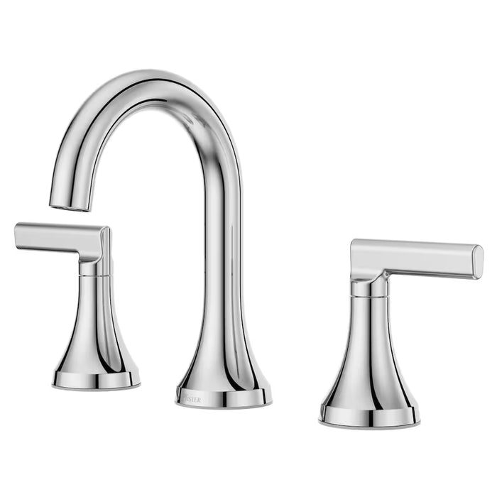 Pfister Vedra 2-Handle 8-Inch Widespread Polished Chrome Bathroom Sink Faucet/Tap (NEW)