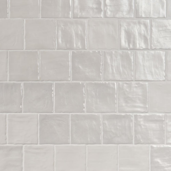 Ivy Hill Tile Amagansett Gin White 4 in. x 4 in. Mixed Finish Ceramic Wall Tile (5.38 Sq. Ft. / Case) (NEW)