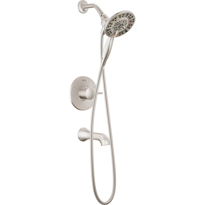 Delta Albion Single-Handle Wall Mount Tub and Shower Trim in SpotShield Brushed Nickel (Valve Not Included)