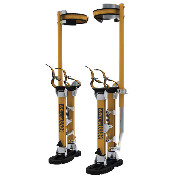 Metaltech Jobsite Series 18 in. to 30 in. All Aluminum Heavy-Duty Drywall Stilts, 225 lbs. Load Capacity (new