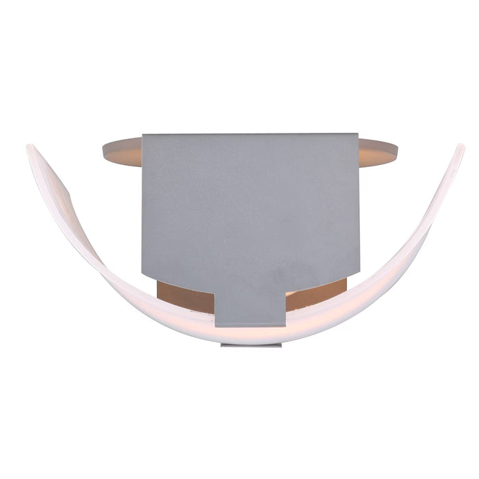 Canarm 1-Light Grey Wall Light with Opal Glass Shade (New)