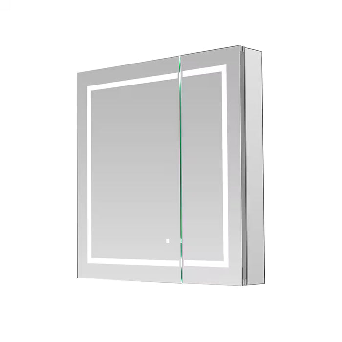 Aquadom Royale Basic Q Square 30 inch W x 30 inch H Recessed or Surface Mount Medicine Cabinet, Bi-View Doors (new)