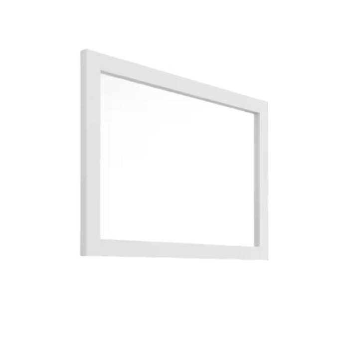 Nordic Canada Vera 40 inch Rectangular Framed Mirror in Matte White for Vertical or Horizontal Setup