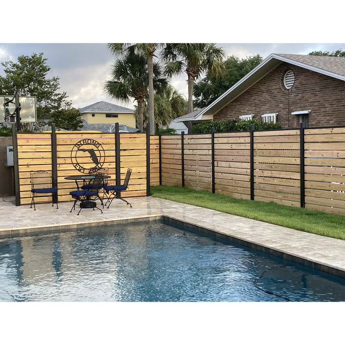 SLIPFENCE 4-feet x 6-feet Semi-Private Wood Fence Panel (New)