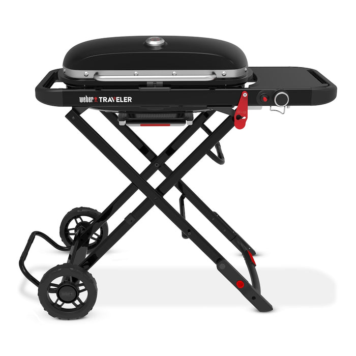 Weber Traveler WW Portable 1-Burner Liquid Propane Grill Black (new)