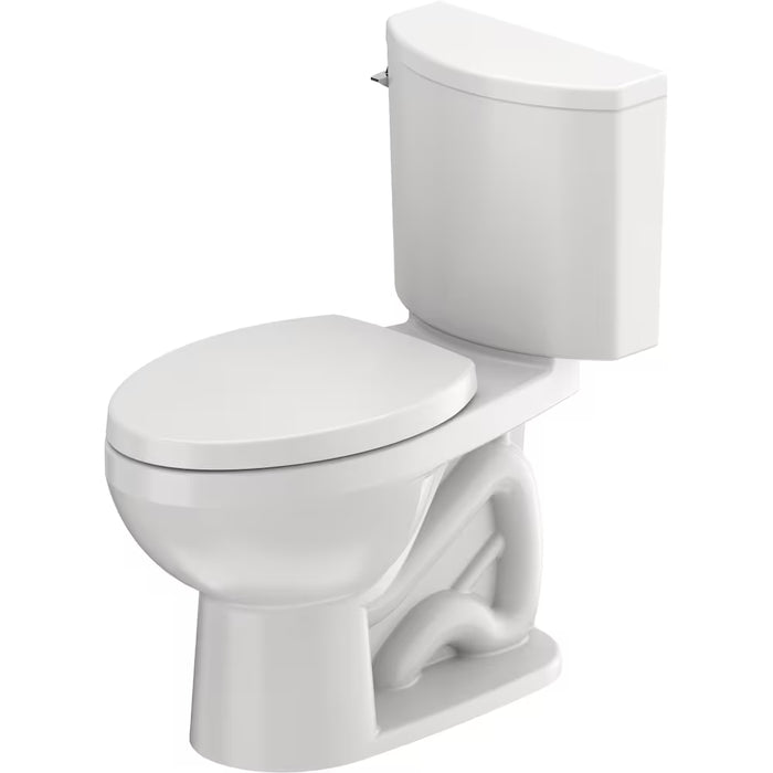 Duravit No.1 PRO Series 1.28GPF Single Flush Elongated ADA Compliant Two Piece Toilet in White, Left Lever Flush (New)