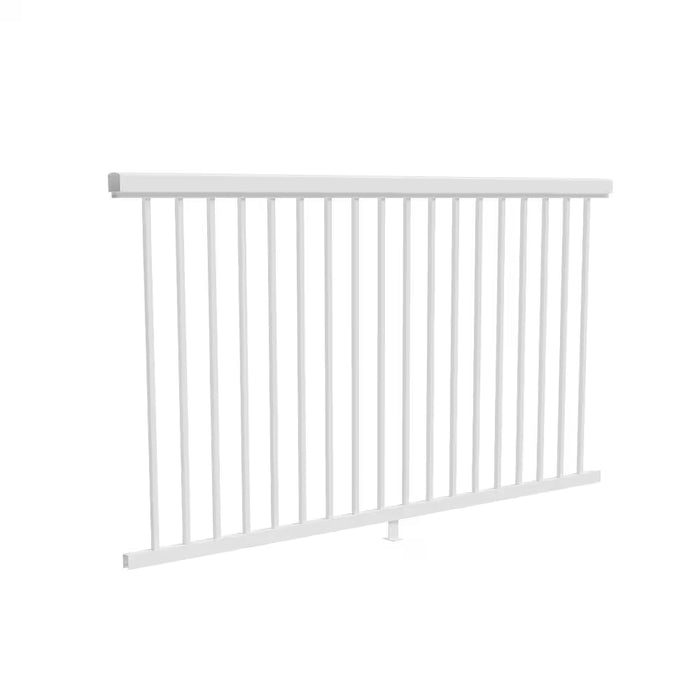 Peak RailBlazers 6 ft. W x 42 in. H Aluminum Deck Railing Pre-Assembled Panel in White (new)