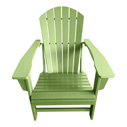 Think Patio Traditional Sage Green Resin Wood Patio Muskoka Chair