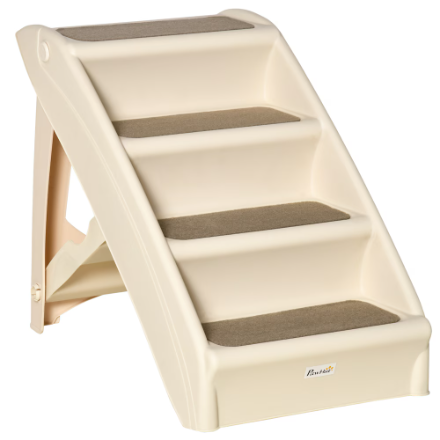 PawHut 4-Level Portable Pet Stairs (New)