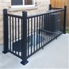 Nuvo Iron Deck Post 3 x 3 X 33-3/4-in Surface-Mounted in Black Aluminum (New)