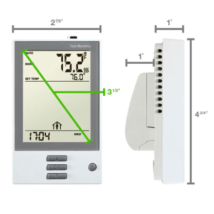 QuietWarmth 7-Day Programmable Thermostat w/Floor Sensor
