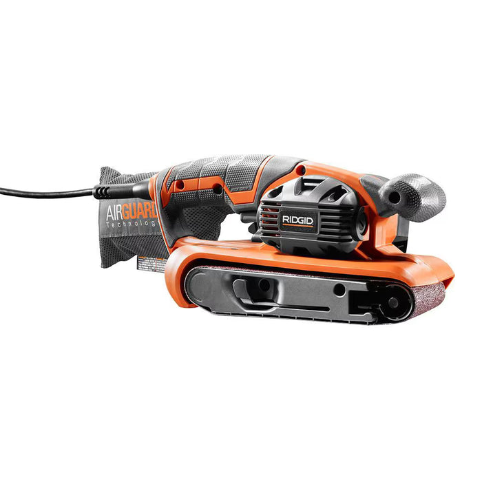 RIDGID 3-inch x 18-inch Heavy Duty Variable Speed Belt Sander with AIRGUARD Technology (Used - Like New)