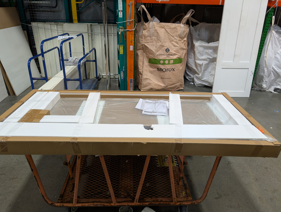 DreamLine Lumen 36-in x 36-in Black Shower Door and Base (New)