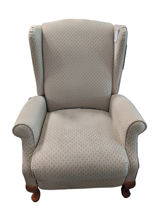 Classic Diamond-Patterned Wingback Armchair (used)