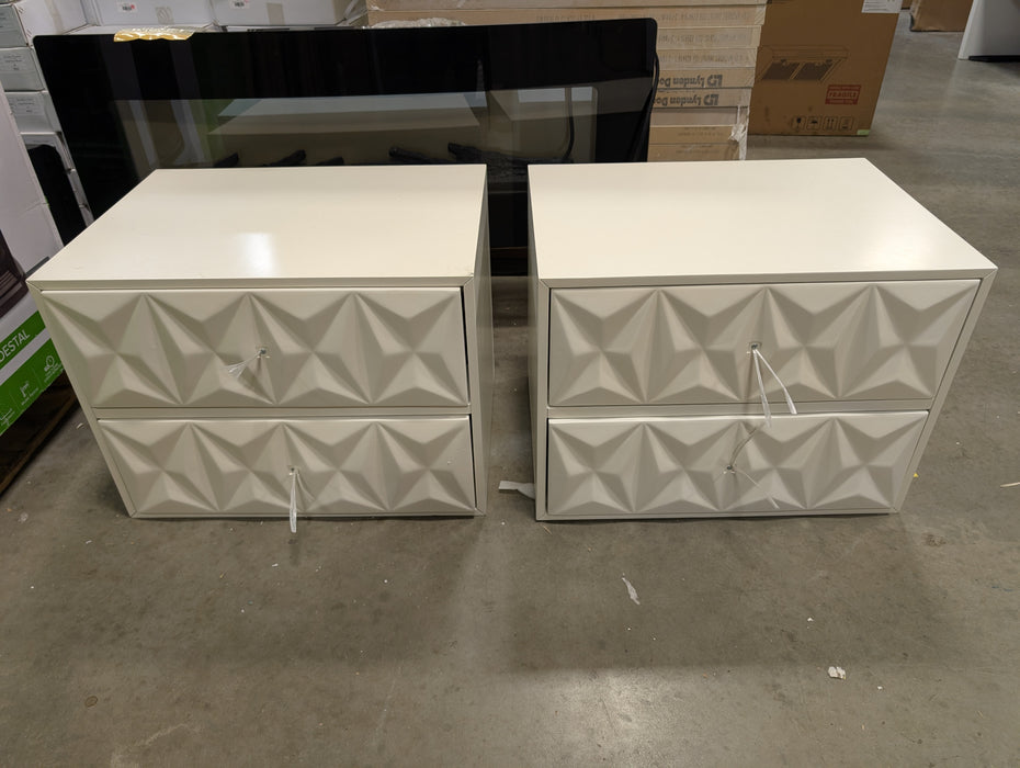 Linon Home Décor Products Breena Two Drawer Nightstand White (New)