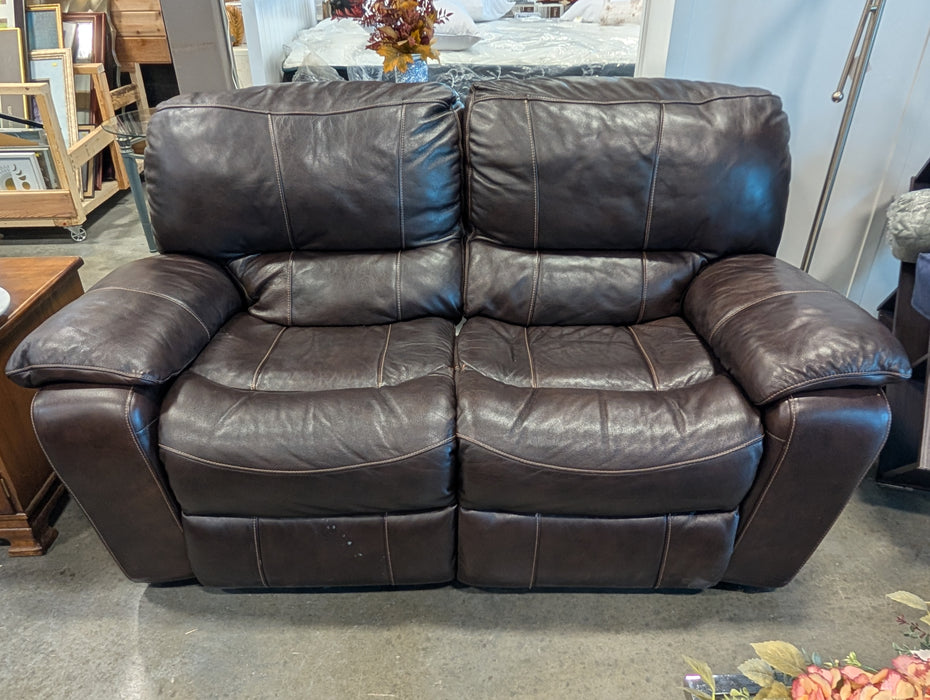 Espresso Brown Power Reclining Loveseat (Used)