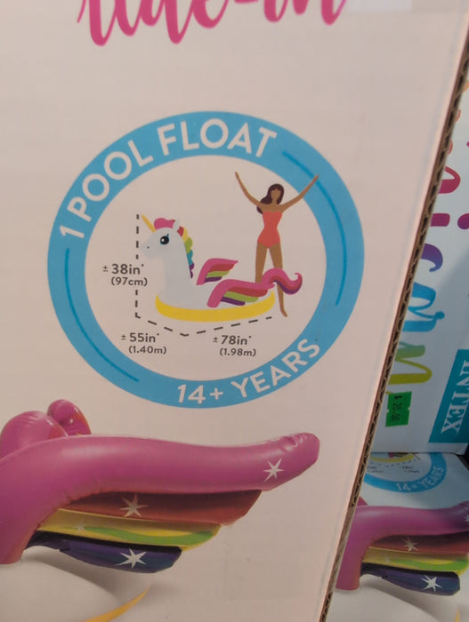 Enchanted Unicorn Pool Ride-On (new)