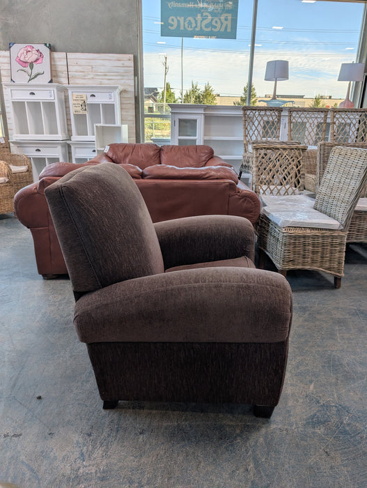 Cozy Fabric Push-Back Recliner