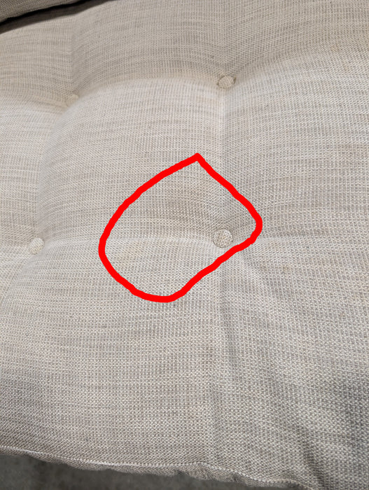 Light Grey Loveseat With Folding Backrest (Used)