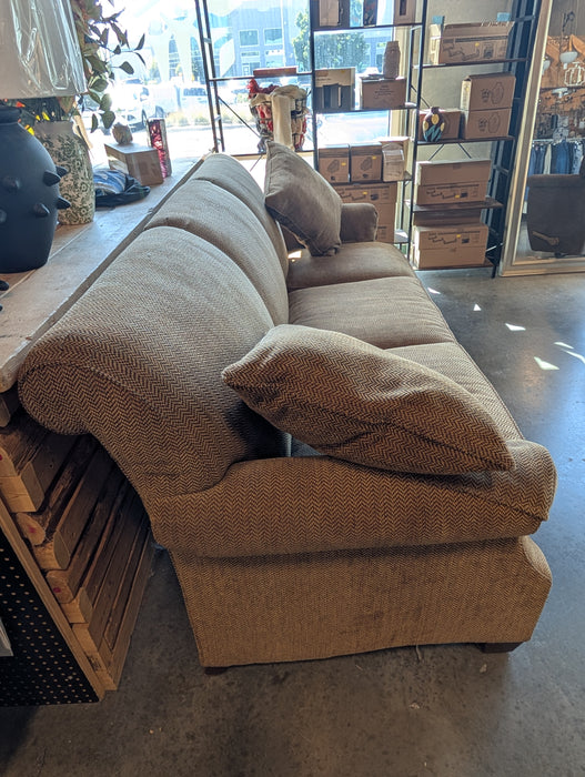 Brown Chenille 3 Seater Sofa (Used)