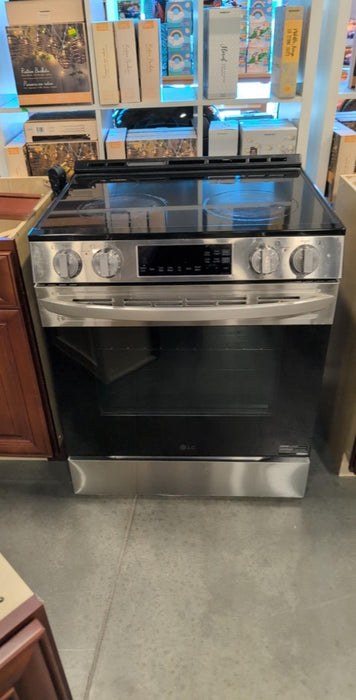 LG 30" 6.3 Cu. Ft. Fan Convection Slide-In Electric Air Fry Range (LSEL6332FC) - Stainless Steel (Used)