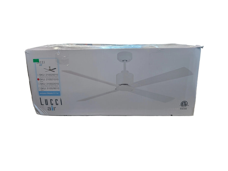 Lucci Air Lucci Air Climate 52" DC Ceiling Fan with Remote Control, Modern White Ceiling Fan, Quiet High Airflow Fan
