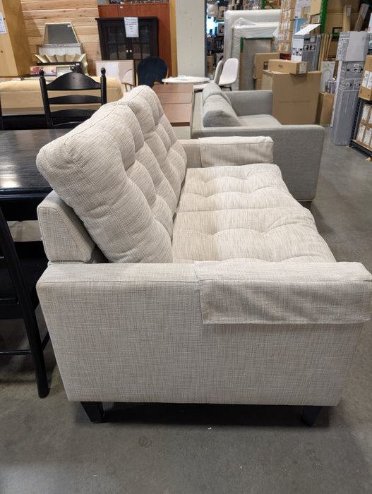 Light Grey Loveseat With Folding Backrest (Used)