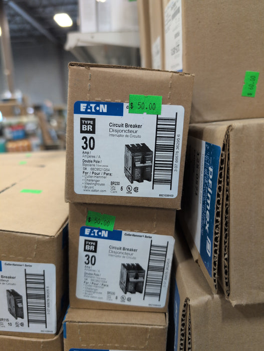 Eaton Type BR 30-Amp 2-Pole Circuit Breaker 5-Pack Set
