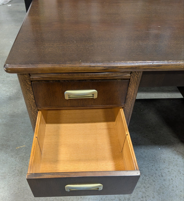 Vintage Dark Walnut Writing Desk (Used)