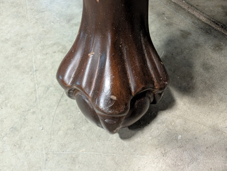 Burgundy Leather Wing Back Chair (Used)