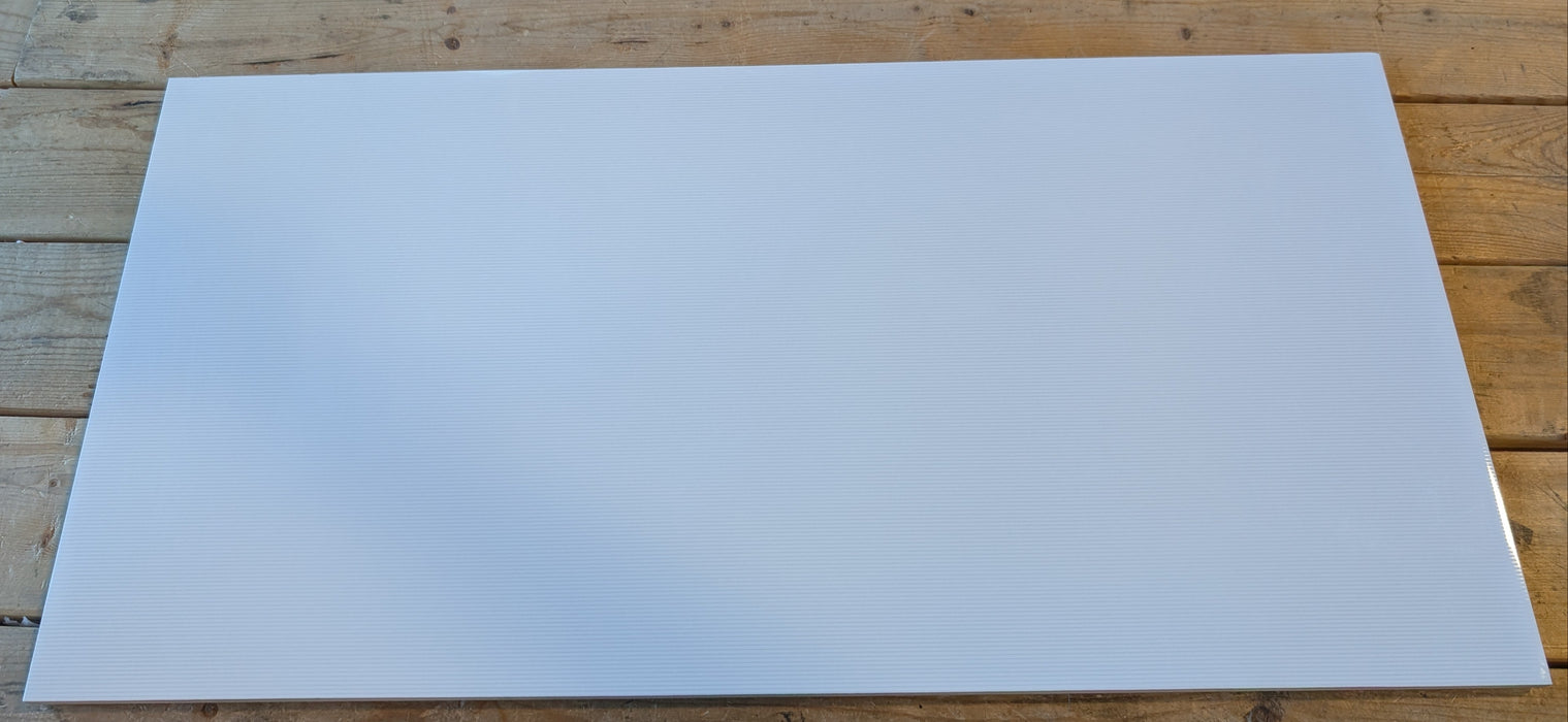 12"x24" Ceramic Glossy Light Gray/White Linear Tile (8pcs/box 15.2sqft/box) (New)