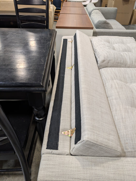 Light Grey Loveseat With Folding Backrest (Used)