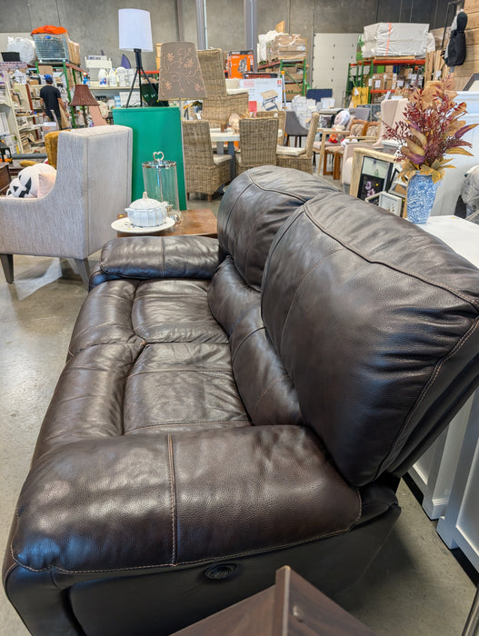 Espresso Brown Power Reclining Loveseat (Used)