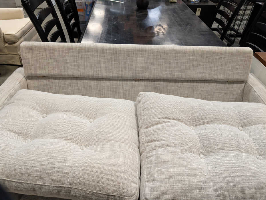 Light Grey Loveseat With Folding Backrest (Used)