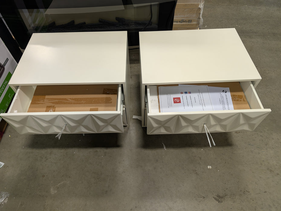 Linon Home Décor Products Breena Two Drawer Nightstand White (New)