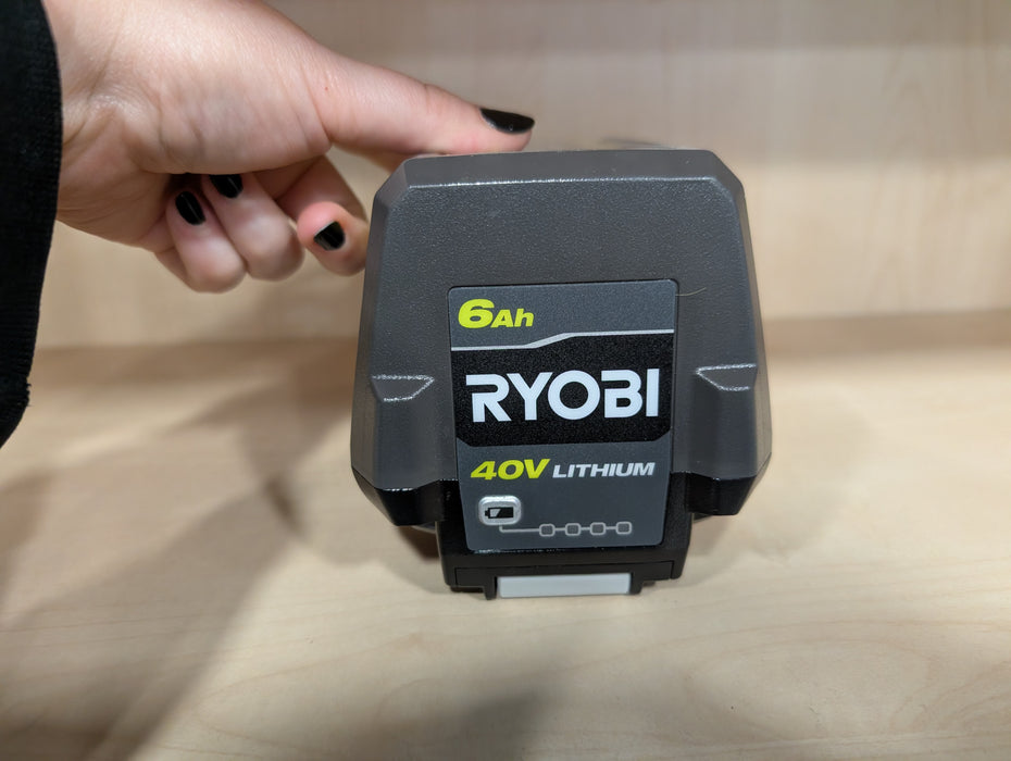 Ryobi 40V Lithium-Ion 6AH Battery (OP40605VNM) (Battery Only)