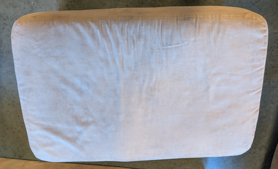 Latte Microsuede Ottoman (Used)