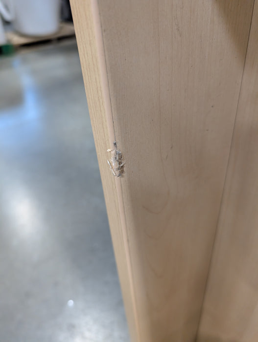 Maple Laminate Desk With Single Pedestal File Cabinet (Used)