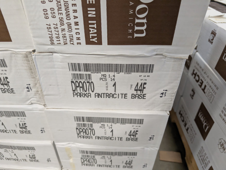Dom Ceramiche Parka Collection - Anthracite (15.56 sqft per box) (New)