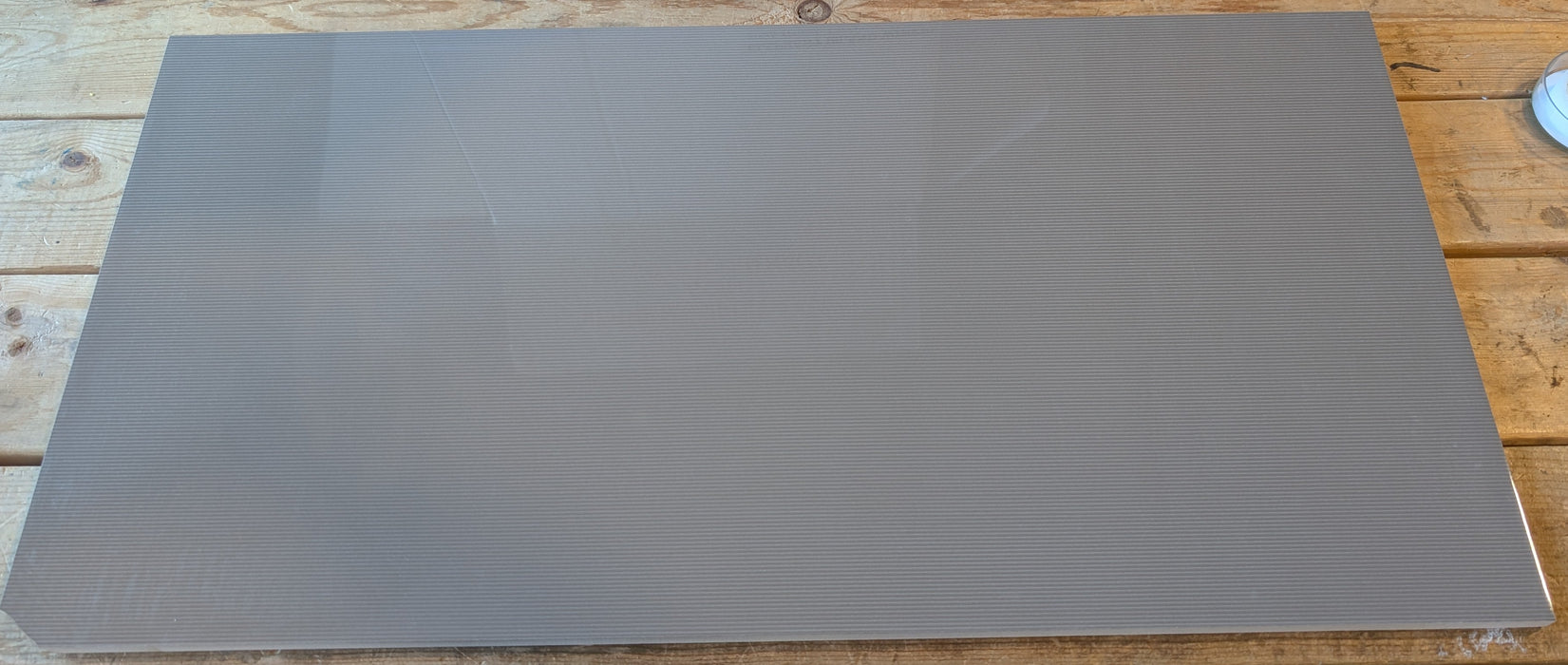 12"x24" Ceramic Glossy Grey Linear Tile (8pcs/box 15.2sqft/box)