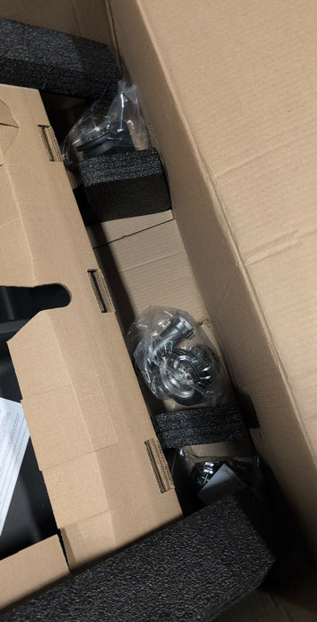 Blanco DIAMOND SILGRANIT 33 in. 50/50 Double Bowl Drop-In/Undermount Kitchen Sink - Coal Black (New)