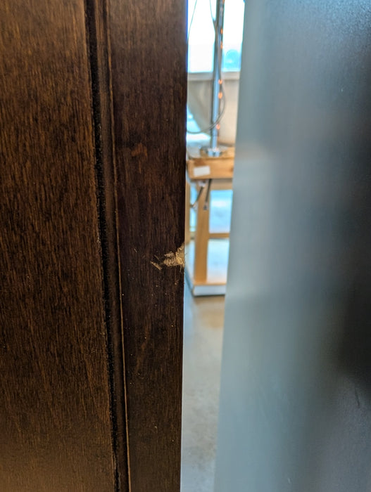 13-Piece Dark Walnut Kitchen Cabinet Set (Used)