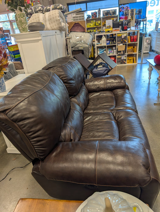 Espresso Brown Power Reclining Loveseat (Used)