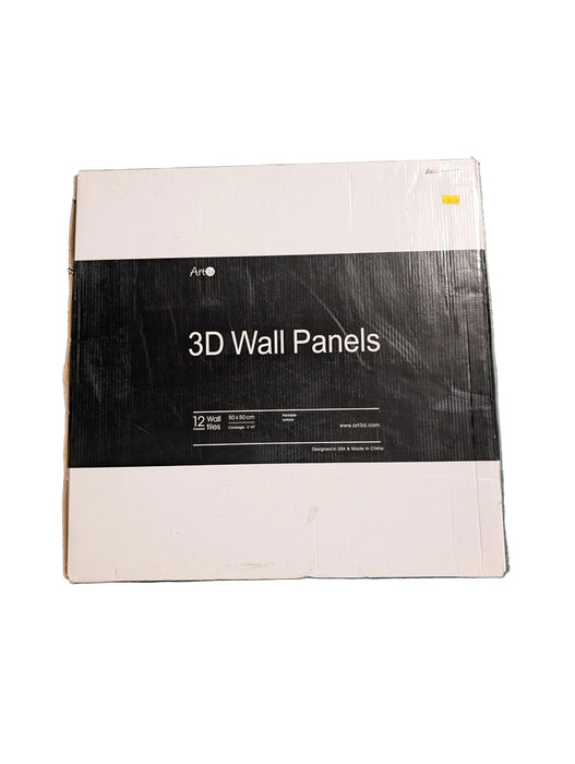 Art3d Wall Panels 19.7-inch x 19.7-inch 3D Wall Panels PVC Wave Design V (32 Sq.Ft)