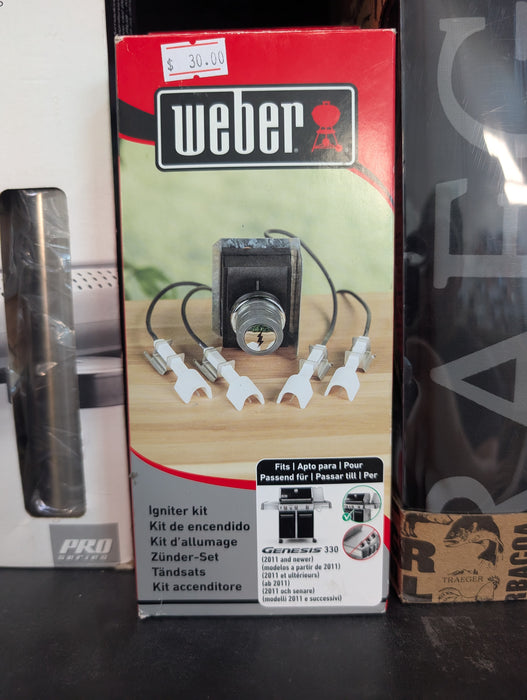 Weber Genesis 300 Front Mounted Control Panel Replacement BBQ Igniter Kit (new)