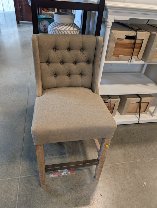 Brown Tufted Armless Bar Stool High Dining Chair Living Room (Used)