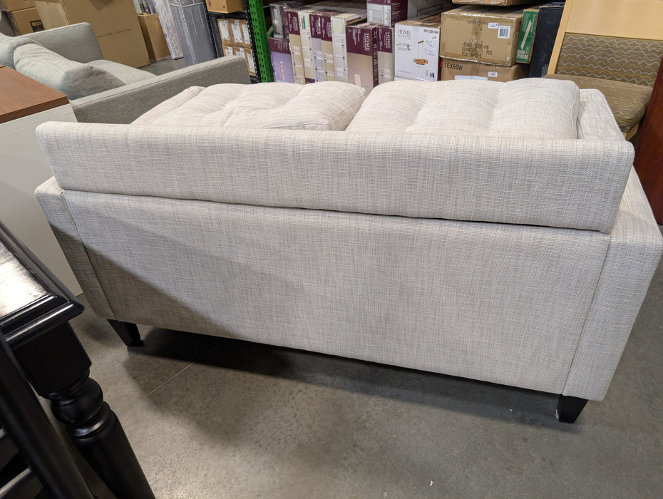 Light Grey Loveseat With Folding Backrest (Used)