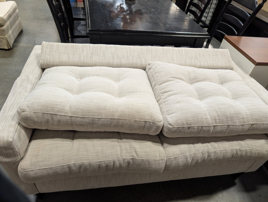 Light Grey Loveseat With Folding Backrest (Used)