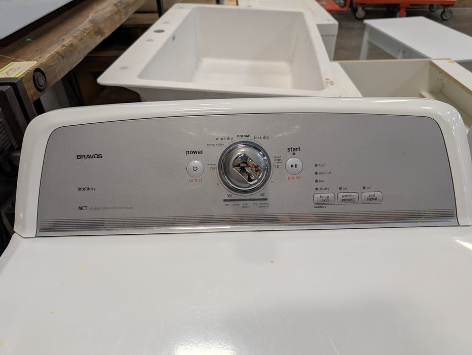 Maytag 27" 7.4 cu. ft. Bravos X™ High-Efficiency Electric Dryer  - YMEDX500XW0
