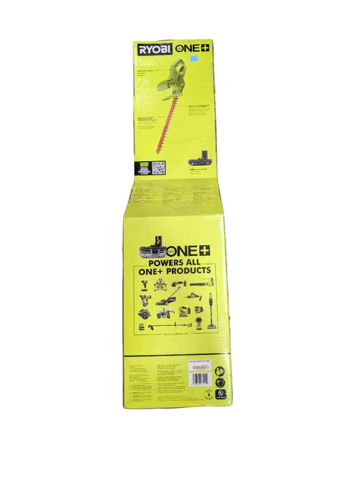RYOBI 18V ONE+ 18-inch Cordless Battery Hedge Trimmer with 1.5 Ah Battery and Charger (new)